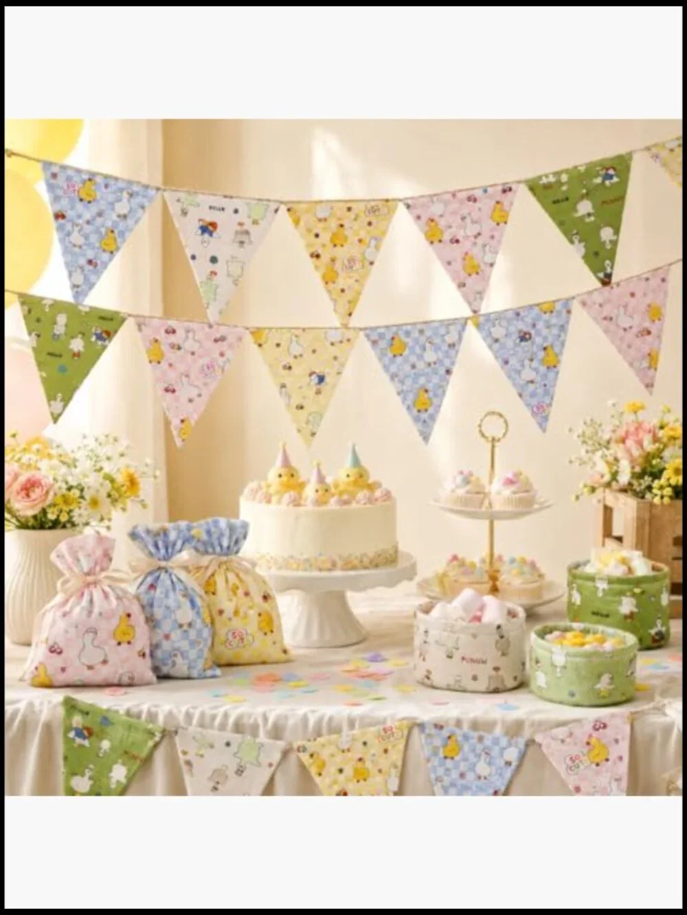 24 Precut Cotton Fabric Squares 10x10 Inch Bear Print Quilting Patchwork Craft